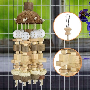 New <strong>Bird</strong> Large Parrot <strong>Toys</strong> Natural Wooden Blocks <strong>Bird</strong> Chewing <strong>Toy</strong> Parrots <strong>Cage</strong> Bite <strong>Toy</strong> Suits for Macaws Parrots - Product Image 3
