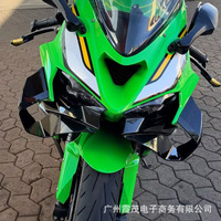Pour Kawasaki ZX-6R 2024-2026 : Carénage inférieur, Spoiler avant, Aileron latéral en ABS, finition mate ou brillante, fibre de carbone, aérodynamique