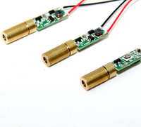 Module laser à lentille collimatée 520 nm, module laser vert direct 5 mW, mise au point réglable pour l'alignement de précision et la vision industrielle