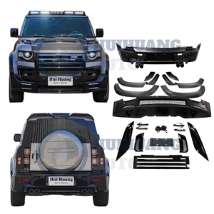 Parachoques de coche para <span class=keywords><strong>Range</strong></span> <span class=keywords><strong>Rover</strong></span> <span class=keywords><strong>Defender</strong></span> L663 2020-2025 a Lunma modelo Auto cuerpo sistema incluye parachoques trasero delantero cejas Spoiler - Product Image 1