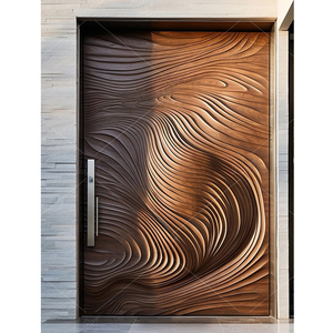 Villa Design moderne de haute qualité 3D en <span class=keywords><strong>bois</strong></span> <span class=keywords><strong>massif</strong></span> Extérieur Villa Pivot <span class=keywords><strong>Porte</strong></span> <span class=keywords><strong>d</strong></span>'<span class=keywords><strong>entrée</strong></span> pour résidentiel - Product Image 4