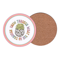 Sous-verre en bois MDF personnalisé, écologique, motif dessin animé, pour café, bière, boissons, impression couleur HD, échantillons gratuits