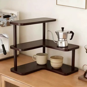 Desktop Shelf 3 Tier <b>Corner</b> Organizer For Cups Coffee Mugs <b>Storage</b> Stand Kitchen Counter Space Saver - Product Image 4