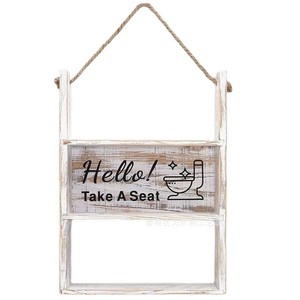 Retro Wooden <b>Wall</b> <b>Mounted</b> <b>Shelf</b> 3 Tier Hanging Storage Rack For Home Organization - Product Image 4