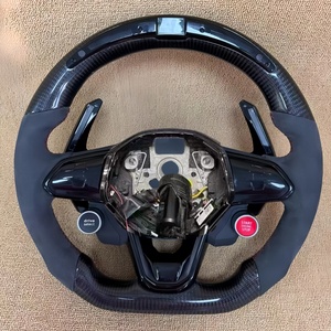 Utilisé pour Volkswagen <span class=keywords><strong>Golf</strong></span> 8 Polo GTI Modification de volant, volant en fibre de carbone à diode électroluminescente en carbone forgé - Product Image 1