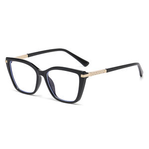 Monture de lunettes optiques Partagas TR90, charnière à ressort, œil de chat, anti-lumière bleue, lunettes de vue pour femmes - Product Image 4