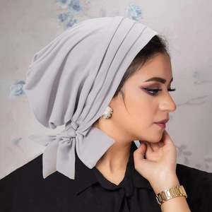 Bonnet hijab pré-noué pour femmes musulmanes, turban plissé à volants, bonnet de chimiothérapie, sous-<span class=keywords><strong>foulard</strong></span>, chapeau pour <span class=keywords><strong>perte</strong></span> de <span class=keywords><strong>cheveux</strong></span>, couvre-chef islamique pour le cancer, <span class=keywords><strong>foulard</strong></span> Mujer - Product Image 2