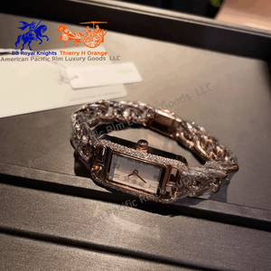 Reloj de Cuarzo para Mujer Marca H 2025, con Incrustaciones de Diamantes, de Lujo, de Alta Gama, con Brazalete Dorado, para Regalo de San Valentín, a la Moda - Product Image 3