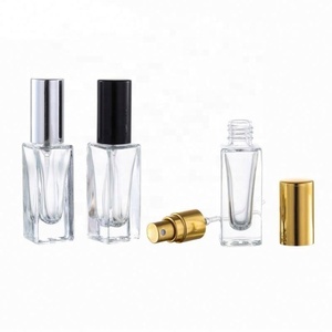 New Luxury 5ml Refillable <b>Mini</b> Transparent Perfume Spray Glass <b>Bottle</b> Portable Spray <b>Bottle</b> With Gold Cap - Product Image 1