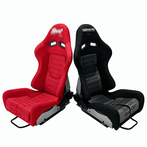 Asiento de Carreras Jabel, el Más Vendido, Universal, Rojo/Azul, Tela de Fibra de Carbono, Reclinable, Tipo Bucket Doble - Product Image 6