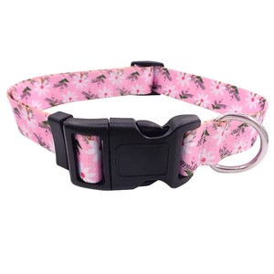 Kingtale Collar de perro hecho a mano lindo poliéster Margarita con colgante amarillo personalizado pequeño mediano grande Collar de perro - Product Image 4