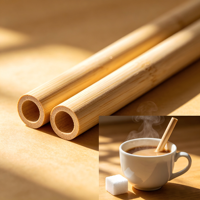 Pailles à boire en bambou biodégradables, jetables, écologiques, pailles en bambou naturel pour café, jus, bar, restaurant, fournitures pour fêtes