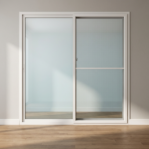Puerta Corredera Doble Hoffen Pro 200x205, Blanca, de Fibra de Vidrio, Insonorizada, Impermeable, con Aislamiento Térmico, Moderna, para Interiores de Hotel - Product Image 3
