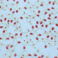 Tissu en velours côtelé respirant imprimé à la feuille métallisée, idéal pour les textiles de maison festifs, attrayant et esthétique pour les jeunes filles