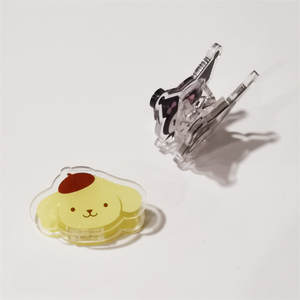 Clips de papeterie personnalisés en acrylique de haute qualité, motif étoiles de concert, mini-cadeaux fantaisie mignons, motifs animaux de dessin animé imprimés UV - Product Image 2