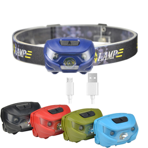 Siêu Sáng 3W LED Hands Miễn Phí Đèn Pha Đèn Pin <span class=keywords><strong>Torch</strong></span> USB Có Thể Sạc Lại Đèn Pha - Product Image 3