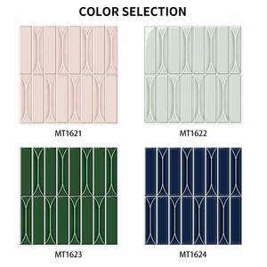 Moderne <span class=keywords><strong>Piastrelle</strong></span> Adesive in PET <span class=keywords><strong>per</strong></span> Decorazione Murale Geometrica, Ideali <span class=keywords><strong>per</strong></span> Bagno, <span class=keywords><strong>Piastrelle</strong></span> Autoadesive da Parete - Product Image 6