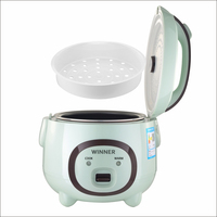 Cuiseur électrique domestique multifonction Mini marmite à riz en acier inoxydable antiadhésive ustensiles de cuisine 1,6 l