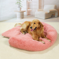 Coussin de canapé rectangulaire en peluche pour chien et chat, amovible et lavable, tapis d'intérieur pour animaux de compagnie, chaud pour l'hiver