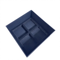 Boîte d'emballage cadeau personnalisée en carton noir mat avec lamination mate et gaufrage pour cadeaux de luxe