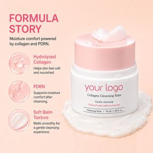 Produit coréen tendance pour le démaquillage, soin hydratant pour peaux sèches, formule au collagène, facile à utiliser, baume nettoyant au collagène pour femmes - Product Image 5