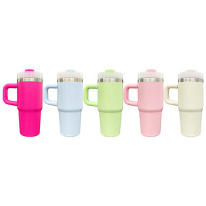 Gobelet isotherme en acier inoxydable de 20 oz, couleur personnalisée, à double paroi, avec poignée, vierge pour sublimation - Product Image 6