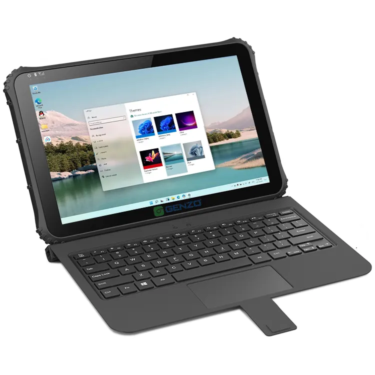 GENZO 12 inch N12 JASPER LAKE N5100 Windows 10 Rugged Tablet Industrial Laptop Computer With Keyboard Rugged Tablet 12 inch
