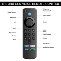 Control Remoto OEM Nuevo L5B83G para AMZ Fire TV Stick 3.ª Generación