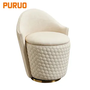 Pfuluo — tabouret repose-pieds en tissu et velours, petits chaises canapé en PU pour chambre à coucher et salon, vente en gros