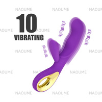 Meistverkaufter AV-Zauberstab Rabbit-Vibrator 10 Vibrationsmodi 100% Wasserdicht G-Punkt Klitoris-Stimulator für Frauen Erwachsenen-Sexspielzeug