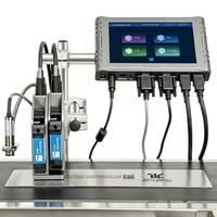 Imprimante jet d'encre manuelle multifonctionnelle industrielle pour codage continu sur carton et enveloppes, garantie 1 an, fournie directement par l'usine