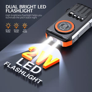 Power Bank <span class=keywords><strong>Solare</strong></span> 4 in 1 <span class=keywords><strong>da</strong></span> 30000mAh ad Alta Capacità, 15W Wireless Portatile per Esterni con Cavo, Luce LED e <span class=keywords><strong>Protezione</strong></span> OTP - Product Image 4