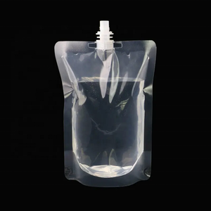 Pochettes Souples Transparentes pour Liquides, Jus, Eau, avec Bec Verseur Squeezable 150ML 250ML 500ML pour Vodka, Eau Minérale, Bière, <span class=keywords><strong>Champagne</strong></span>, Tequila - Product Image 1
