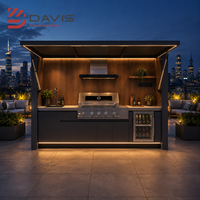 Fabricant de cuisines extérieures avec armoires modulaires, barbecue, évier, îlot de rangement, service personnalisé pour les distributeurs mondiaux