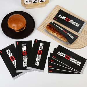 Bolsas de Papel para Comida Rápida Personalizadas para Llevar, Bolsas de Embalaje para Restaurantes, Bolsas de Embalaje de Grado Alimenticio para Refrigerios - Product Image 1