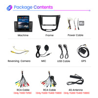 MEKEDE Android 11 8 128G 2din android Pour Nissan X-Trail 2014-2019 écran partagé 4G LTE WIFI GPS BT voiture gps stéréo android