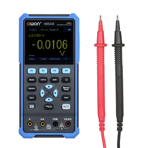 Testeur multifonction 3-en-1, oscilloscope numérique, multimètre, générateur de formes d'onde, 2 canaux, 40 MHz, écran LCD 3,5 pouces HDS242 - Product Image 1