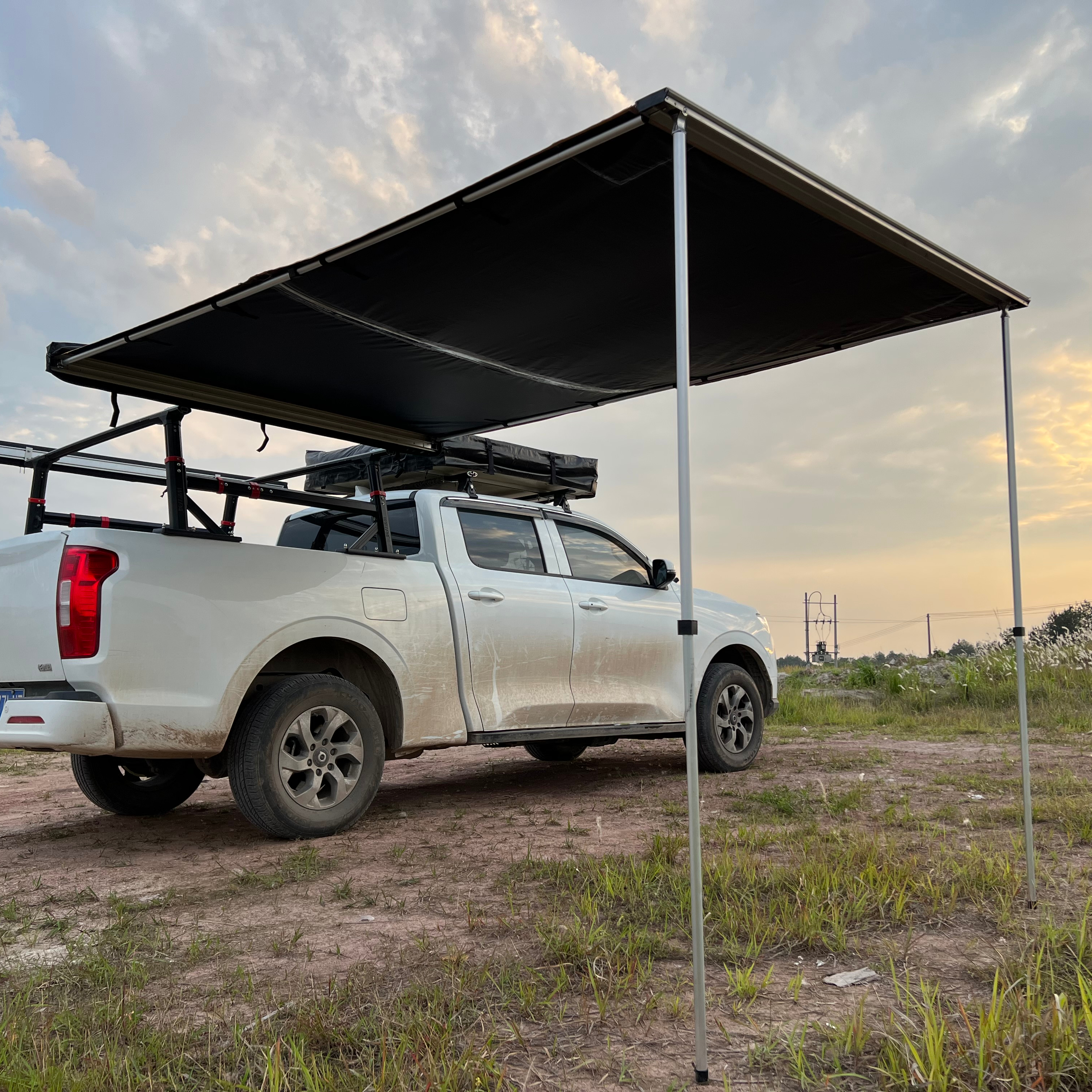 I тент на крыше Выдвижной 4x4 устойчивый к атмосферным воздействиям боковой тент для Jeep