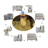 Kleine Schaal Semi Automatische Frieten Productielijn Bevroren Aardappel Vlokken Chips Verwerkingsbedrijf Maken Machines Voor Verkoop
