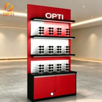 Muebles Modernos Modulares Personalizados para Ópticas con Iluminación LED y Soportes para Exhibición de Gafas