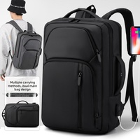 Sac à dos de voyage professionnel léger et imperméable pour hommes, sac pour ordinateur portable 15,6 pouces, antivol, sac à dos scolaire, directement de l'usine