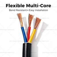 Câble de commande flexible H05VV-F RVV 3 conducteurs 3x0,75mm² 300/500V IEC 60227 en cuivre gainé PVC pour circuits auxiliaires de machines-outils