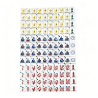 Table de Mahjong Américain de Luxe Bleue à Quatre Couches, en Acrylique, Pliable et Portable, Écologique et Durable, pour le Divertissement et les Jeux