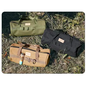 Nieuwe Handgreep Webbing Verdikte Canvas Outdoor Camping Wandelen Opberggereedschap Edc Gadgets Organizer Tas