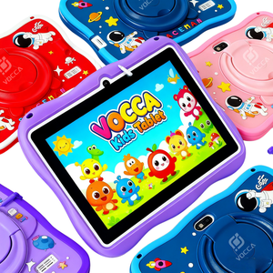 Nouvelle tablette pour enfants de haute qualité 7 pouces Processeur Octa Core 6+128 Go Android 15 Étui en silicone Bleu Rose Tablette pour enfants Android - Product Image 1