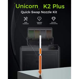 Boquilla de Intercambio Rápido Creality Oficial K2 Plus de 0.4 mm, Aleación de Cobre y Acero Endurecido, 2 Piezas, Accesorio para Impresoras 3D - Product Image 2