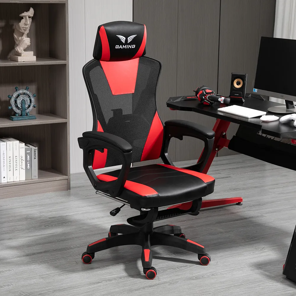 Cheap red office mesh backrest gamer gaming chair for computer pc game