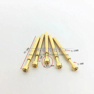 Sonda de prueba P189 con cabeza cóncava de 3.16mm, pin de resorte de cobre, piezas de instrumentos de alta corriente - Product Image 3