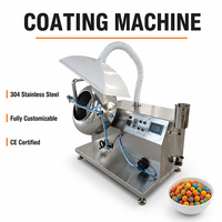 Machine industrielle de recouvrement au chocolat pour cacahuètes, cuve de recouvrement au sucre en acier inoxydable, usage commercial pour usine de transformation alimentaire