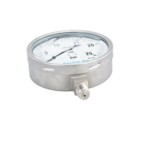 مقياس ضغط من الفولاذ المقاوم للصدأ ، مقياس ضغط رقمي عالي للزيت الهيدروليكي ، مقياس ضغط مانومتر - Product Image 3